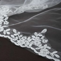 Wedding Hair Jewelry Lace Wedding Veil 2 Tier Bridal Veil with Comb Short Bridal Veil for Bachelorette Party Accessory White Blusher Cover Face VP85