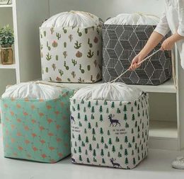 Storage Bags Big Mac Large Thick Foldable Bundle Basket Quilt Moving Box Household Clothes Packing Bag