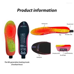Carpets Winter Heating Insole Wireless Temperature Adjustment Heated Feet Pad Recharging Thermal For Outdoor Travel Skiing