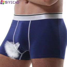 Underpants 1Pcs Boxer Man Men's Panties Men Underwear Cotton Breathable Shorts For Male Sexy Calecon Large Size Boxers