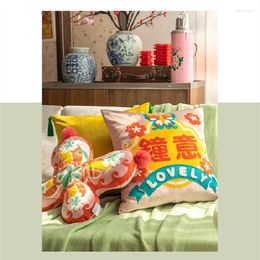 Pillow Butterfly Embroidery Cover Decorative Pillows/Pillowcase For Sofa Chair Bedding Coussin Home Decor Festival Celebrate