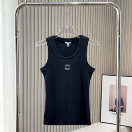 Women Vest Tanks Knits Top T-Shirt Designer Embroidered Bra Sleeveless Tee Sport Knitted Pullover Woman Vest Yoga Tees Oversize