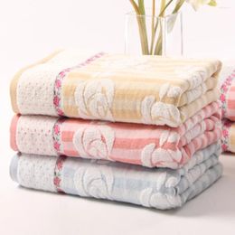 Towel 140x72cm Cotton Rose Flower Towels High Quality Large Bath Soft Absorbent Beach Face Set For Man Women Home Use