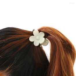 Hair Accessories 3Pcs/set High Ponytail Clip Claw Fixed Artefact Frosted Small Flower Hairpin Headdress For Women