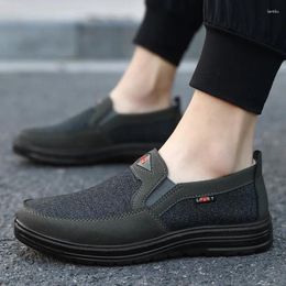 Casual Shoes Lightweight Men Comfort Canvas Men's Wear-resistance Sneakers Breathable Loafers Driving Zapato Hombre