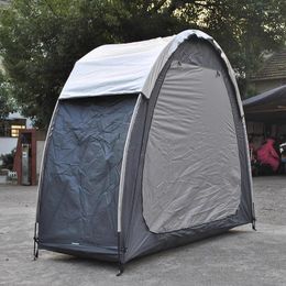 Tents And Shelters Black Bicycle Storage Outdoor Camping Multipurpose Tent 210D Oxford Silver Coated Anti-dirty Garden 2bike Or 1motorcycle