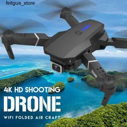 Drones 4k professional high-definition 4k Rc aircraft dual camera wide-angle head remote control four helicopter aircraft toy helicopter latest E88 Pro drone S24513