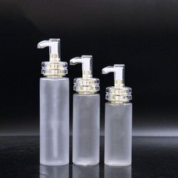 High-end 100ml~500ml Frosted PET bottle shampoo body milk shower gel makeup remover oil lotion bottles Brutm Ftuol
