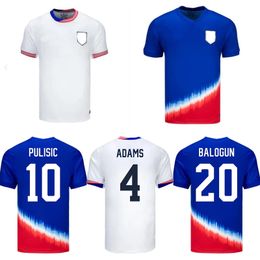 24 25 United states football shirts Home Away cities 2024 2025 Copa America soccer jersey USWNT Woman Kids Kit USMNT Men Player Version PULISIC SMITH MORGAN