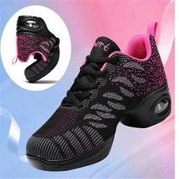 Casual Shoes 2024 Sneakers Dance For Women Flying Woven Mesh Comfortable Modern Jazz Dancing Girls Ladies Outdoor Sports