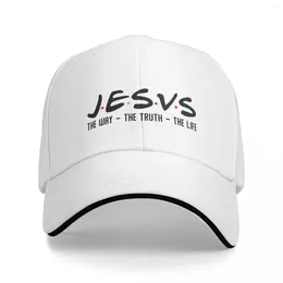 Berets Jesus The Way Truth Life Religious Christian Faith Baseball Caps Snapback Men Women Hats Casual Cap Sports Hat