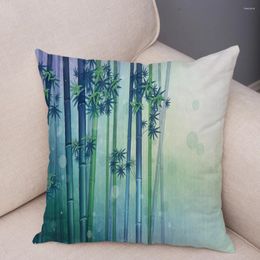 Pillow Nordic Style Colorful Bamboo Lavender Cover Plush Covers Throw Case Sofa Home Decor Flower Pillowcase