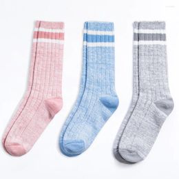 Women Socks 3 Pairs Compression Stockings Thick Warmer High Quality Fashion Middle Stocking Dress Colourful Long