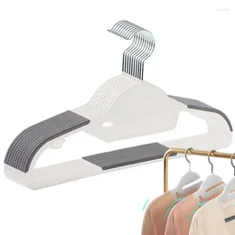 Hangers Coat For Closet Space Saving Clothes Non Slip 10pcs Slim With Shoulder Grooves Strong