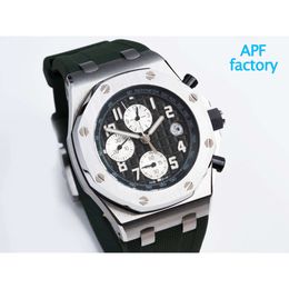 The 26238 Alloy Ceramics APS Factory APF SUPERCLONE Movement Steel Series Automatic Designers Chronograph Mechanical Time White 26400 Watch Men's 31C8