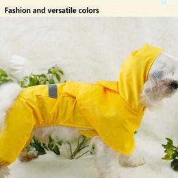 Dog Apparel Pet Raincoats Smooth Medium Rain Coat Adorable Waterproof Jacket Outdoor Breathable Puppy Clothes Spring Hoodie XL