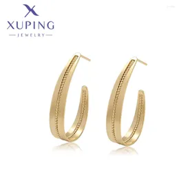 Hoop Earrings Xuping Jewelry Fashion Exquisite Circle Style Light Gold Color For Women Girl Christmas Friend Gift X000796467