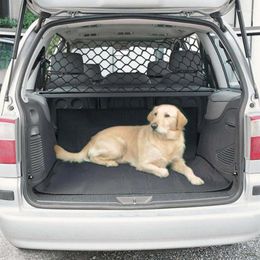 Cat Carriers Car Dog Barrier Seat Net Organizer Universal Stretchy Auto Backseat Storage