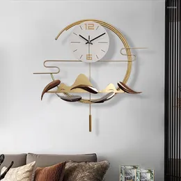 Wall Clocks Modern Minimalist Creative Clock Living Room Atmospheric Watch Art And Fashion Decoration Hanging Silent