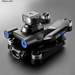 Drones S136 Max GPS Rc Drone 4K HD Dual Camera Professional Photography Obstacle Avoidance Brushless Helicopter Foldable Four Helicopters S24513 S24513