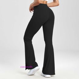 AAA Designer Lul Comodo sport da donna Pantaloni da yoga stretto Dance a gamba larga Hips Hips High Casual Fareness Fitness