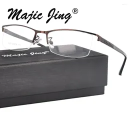 Sunglasses Frames Magic Jing Metal RX Optical Prescription Spectacles Men Fit For The Lens Eyewear Eyeglasses 2507