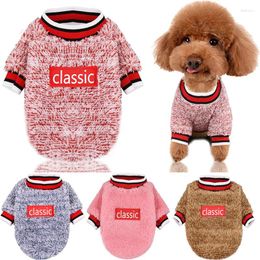 Dog Apparel Warm Fleece Clothes For Small Dogs Classic Soft Plush Pet Clothing Hoodies Costume Coat Puppy Cat Jacket Chihuahua Suit