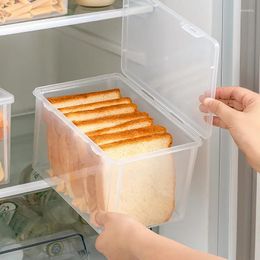 Storage Bottles 1Pcs Bread Container Box Kitchen Dispenser Boxes Baking Cake Containers Airtight Refrigerator Clear