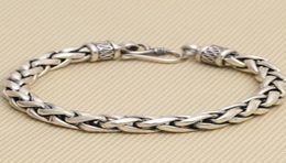 Solid Silver 925 Thick Men Simple Design 100 Real Sterling Vintage Cool Mens Jewellery Box GiftLink Chain Link2392520