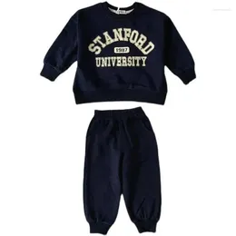 Clothing Sets Autumn Kids Clothes Boy's Cotton Sport Letter T-Shirt Pants 2Pcs/sets Children Boys Sweatshirt Sweatpant Tracksuit Loungewear