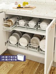Kitchen Storage Single Layer Dish Organizer Place Bowls And Dishes Cupboard Bowl Rack Small Freezer Internal Shelves