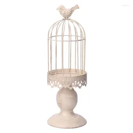 Candle Holders H051 Metal Bird Cage Holder Tealight Candlestick Hanging Lantern Decor Gift