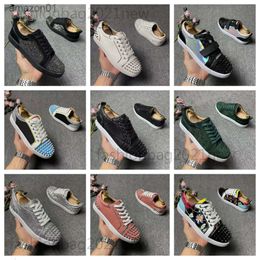 Red Bottoms Shoes Designer Fashion luxury mens women shoes casual track spikes sports running shoes trainers vintage diamond Low top Lo 7CD