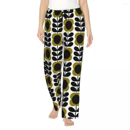 Women's Sleepwear Custom Print Orla Kiely Multi Stem Pyjama Pants For Women Scandinavian Floral Sleep Bottoms With Pockets