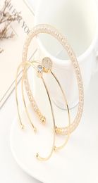 3 pieces fashion korean style ladies bangle with Austrian crystal for women engagement party jewellery accessories bijoux1018018