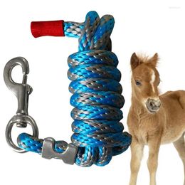 Dog Collars Horse Lead Rope Pet Leashes Alloy Hook Heavy-Duty Traction For Livestock Donkeys Large Dogs Ponies