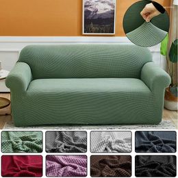 Chair Covers Elastic Velvet Sofa Cover For Living Room Polyester Solid Thickened Slip Waterproof 1/2/3/4 Seat Wholesale