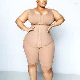 Women's Shapers Full Body Shaper Women Bodysuit Slimming Fajas Garment Front Closure Tummy Control BuLifter Chest Enhancing Shapewear