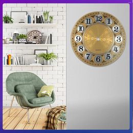 Clocks Accessories 180mm DIY Quartz Wall Clock Dial Face Metal Design Table For Bedrooms Living Room