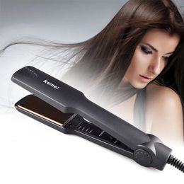 KM329 Professional Hair Straightener Flat Iron Styling Tools Temperature Control Fashion Style For Shop Home 240506