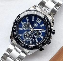 High quality TAG TOG Formula1 F1 Designer Luxury auto calendar Men's Watches Quartz Multifunction Chronograph Men Watch six stitches All dial work Sapphire date