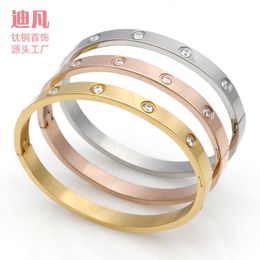 High standard bracelet cartter gift first choice Red Temperament Womens Card Bracelet Wide Rose with common cart