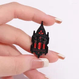 Brooches Gothic Mysterious Church Brooch Enamel Pins Retro Architecture Lantern For Backpack Lapel Badge Funny Jewellery Gift Pin