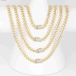 CM jewelry wholesale Hip hop men 14k gold filled plated joyeria women zircon necklace jewerly miami cuban link chains