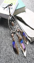 8 Designs Vintage Handmade Dreamcatcher Net with Feather Pendant Car Hanging Home Decoration Ornament Art Crafts Gifts 360 V23715893