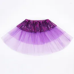 Party Favour 12pcs Children Baby Sweet Cute Mesh Colour Sequins Ballet Dance Fairy Princess Costume Dress Up Props Gift Skirt Girl