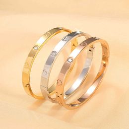Bracelet must be used cartter by famous designer fashion 18K Rose Gold with One Womens New Fashion Inlaid Jewellery with common cart