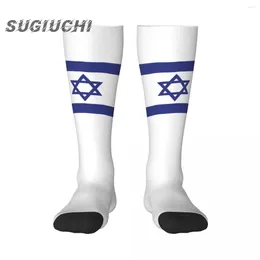 Men's Socks Israel Flag Polyester 3D Printed For Men Women Casual High Quality Kawaii Street Skateboard