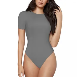 Women's Swimwear One Piece Swimsuits For Women Crew Neck Bathing Suit Girl's Short-Sleeved Gifts Birthday Holiday585670930