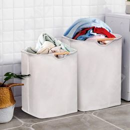 Laundry Bags Foldable Baskets Dirty Clothes Storage Basket With Handle Hamper Bag Collapsible Bathroom Accessories
